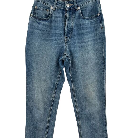 Everlane The‎ ’90s Cheeky Straight Jean Curvy Organic Cotton Blue Size 25 Crop - Picture 4 of 12